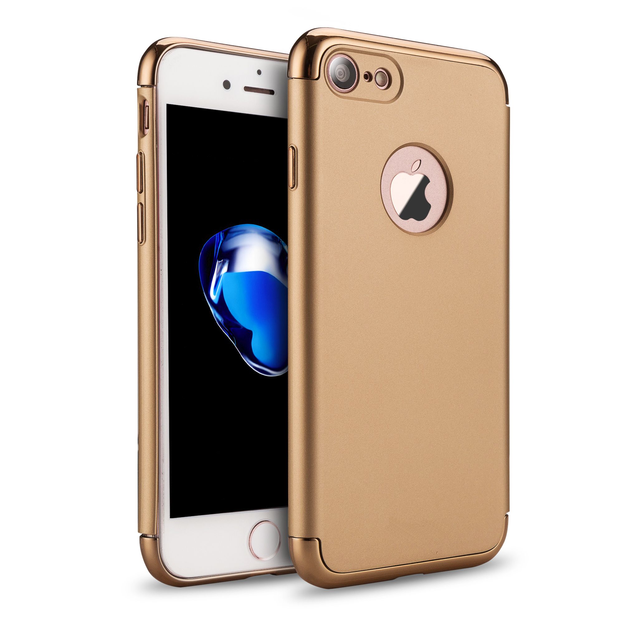 Apple iPhone 7, 7 Plus Gummierte Schutzhülle „Flash“ Gold