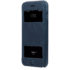 Sumgo Apple iPhone 7, 7 Plus Echtleder Hülle mit Sichtfenster Blau