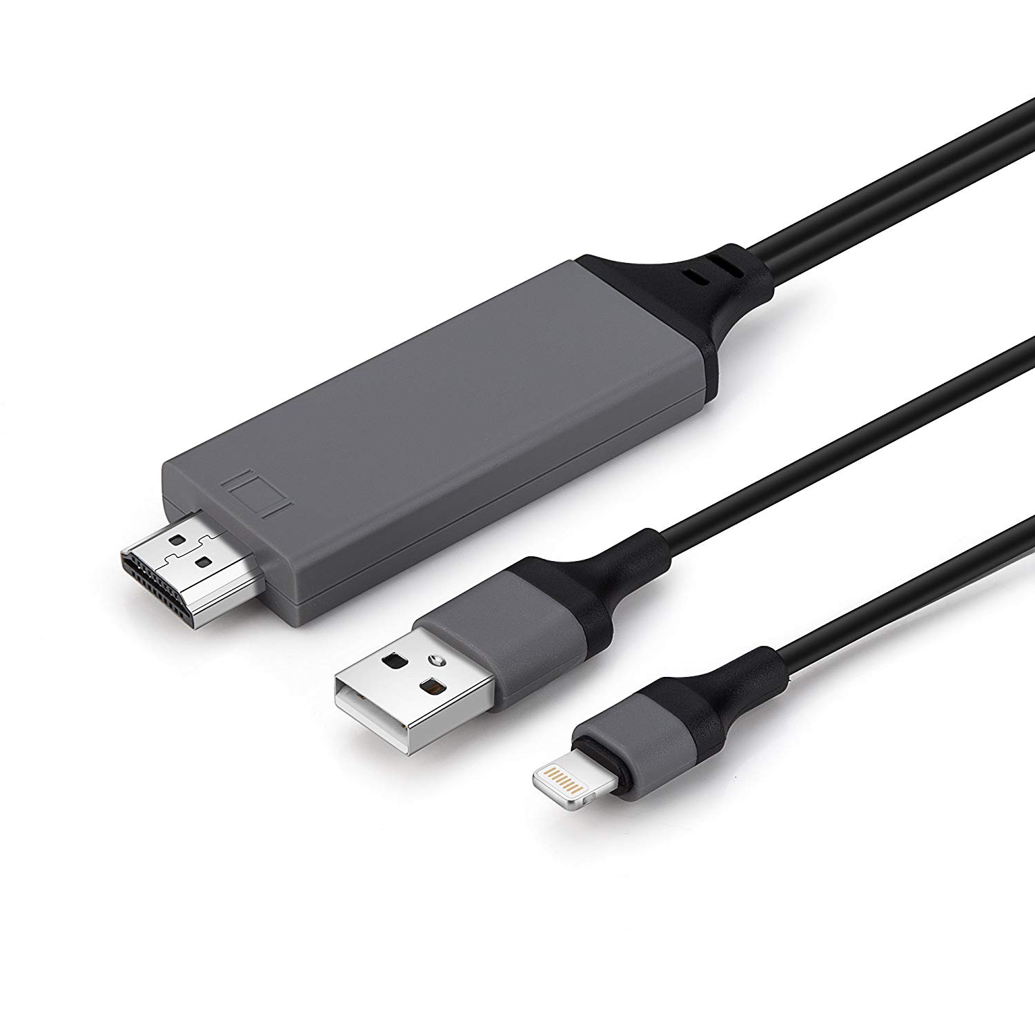 Lightning MHL Kabel 8 Pin Full HD zu HDMI Adapter für Apple iPhone und iPad